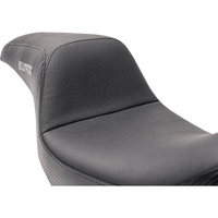 SLYFOX Slyfox Seat Gray Logo Black Vinyl w/ Slipstop Carbon Fiber Dyna