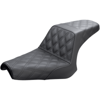 SADDLEMEN Step-Up Seat Full Lattice Stitch Black Bolt '13-'20 Y1316175