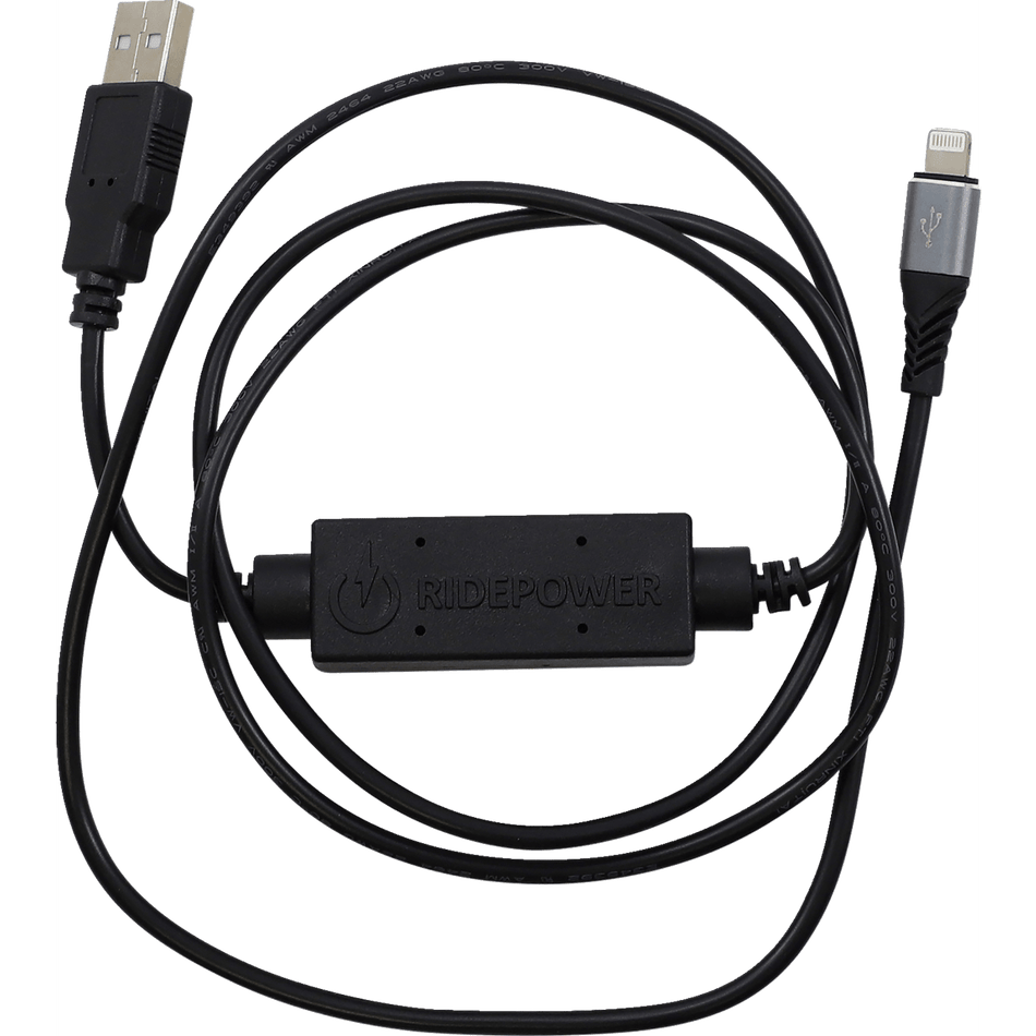 RidePower USB to Lightning Cable Charger Single-End 4'