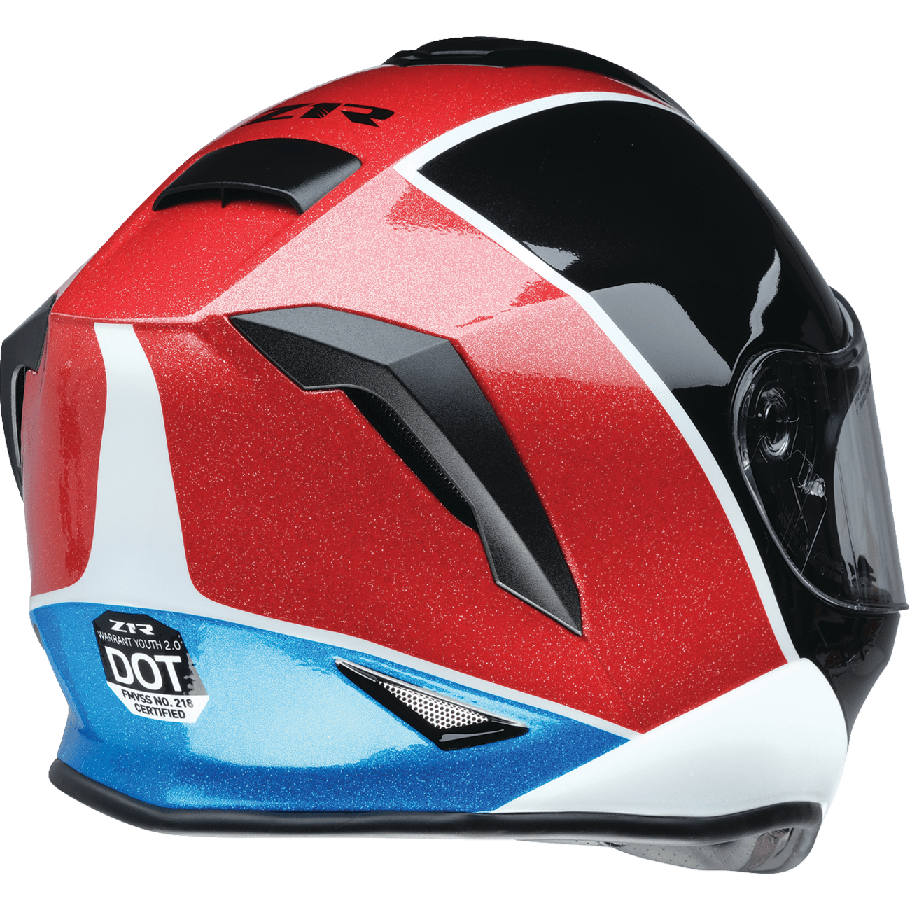 Z1R Youth Warrant 2.0 Helmet Fresh Pow - Red/White/Blue Large