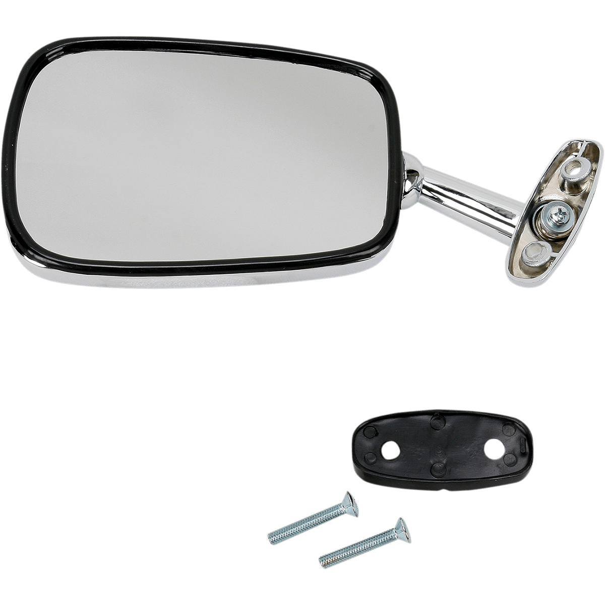 EMGO Mirror Side View Rectangle Chrome Left