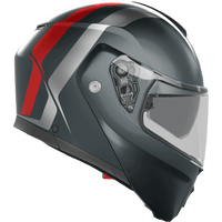 AGV Streetmodular Helmet Resia Matte Gray/Silver/Red Small 2118296002006S