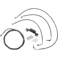 LA CHOPPERS Handlebar Cable/Brake Line Kit 12" 14" Ape Hanger Handlebars Stainless Steel LA8055KT13