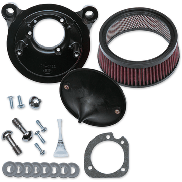 S&S CYCLE Super Stock™ Stealth Air Cleaner Kit Black 1700300B