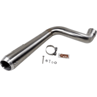 BASSANI XHAUST 4" Short Megaphone Muffler without Catalytic Converter High Mount 8F227SS