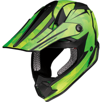 MOOSE RACING Youth F.I. Helmet Agroid Camo MIPS® Yellow/Green Medium 01111524