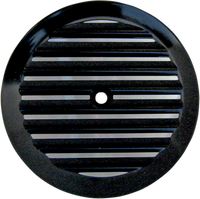 JOKER MACHINE Billet Air Cleaner Insert Finned Black 0221TC