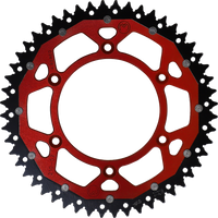 MOOSE RACING Dual Sprocket Red 52 Tooth