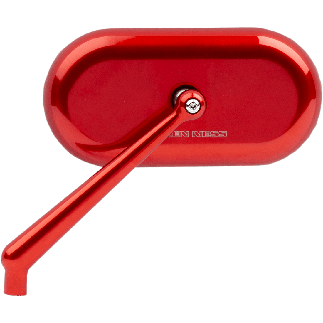 ARLEN NESS Mirror Side View Oval Red Left 13176