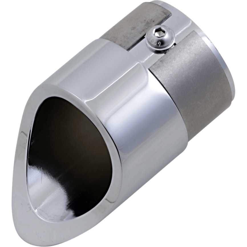 BARON Family Jewel Exhaust Tip Chrome Mini Scalloped BA110002