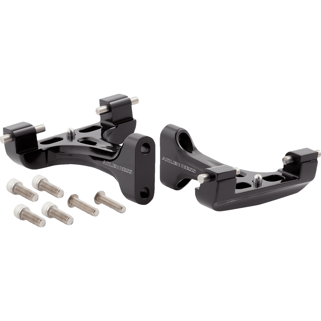 ARLEN NESS Forged Passenger Floorboard Mounts All Black 410032