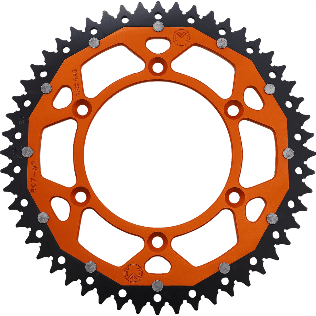 MOOSE RACING Dual Sprocket Orange 52 Tooth