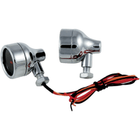 TODD'S CYCLE Rear Turn Signal Chrome Red LEDs MT01