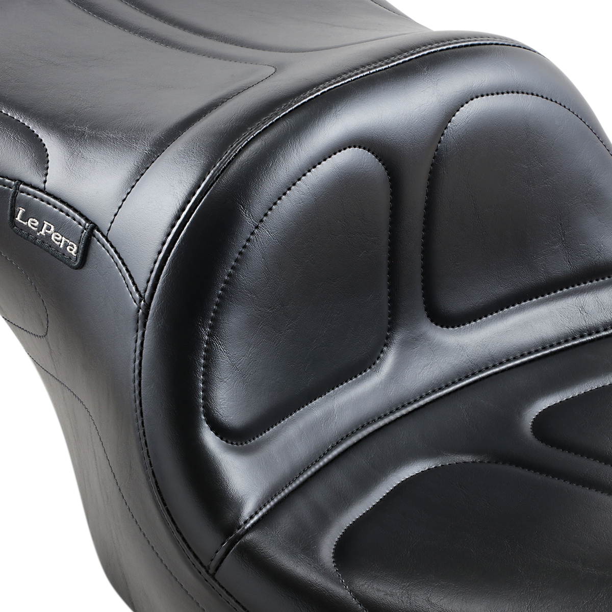 LE PERA Maverick Seat without Backrest Stitched Black FLH/FLT '02-'07 LH957