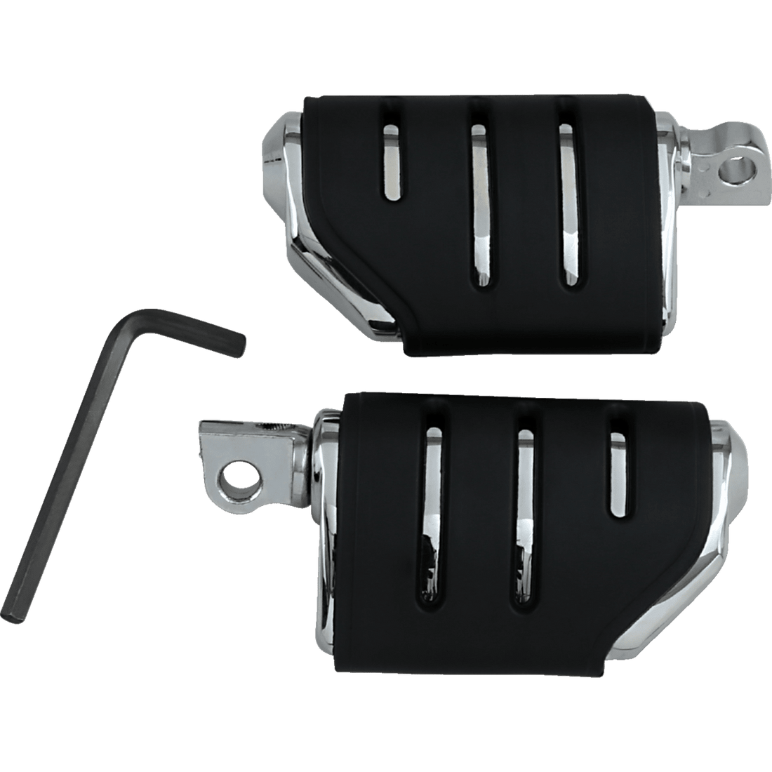 KURYAKYN Trident Dually ISO® Pegs Chrome with Male Mount Ends