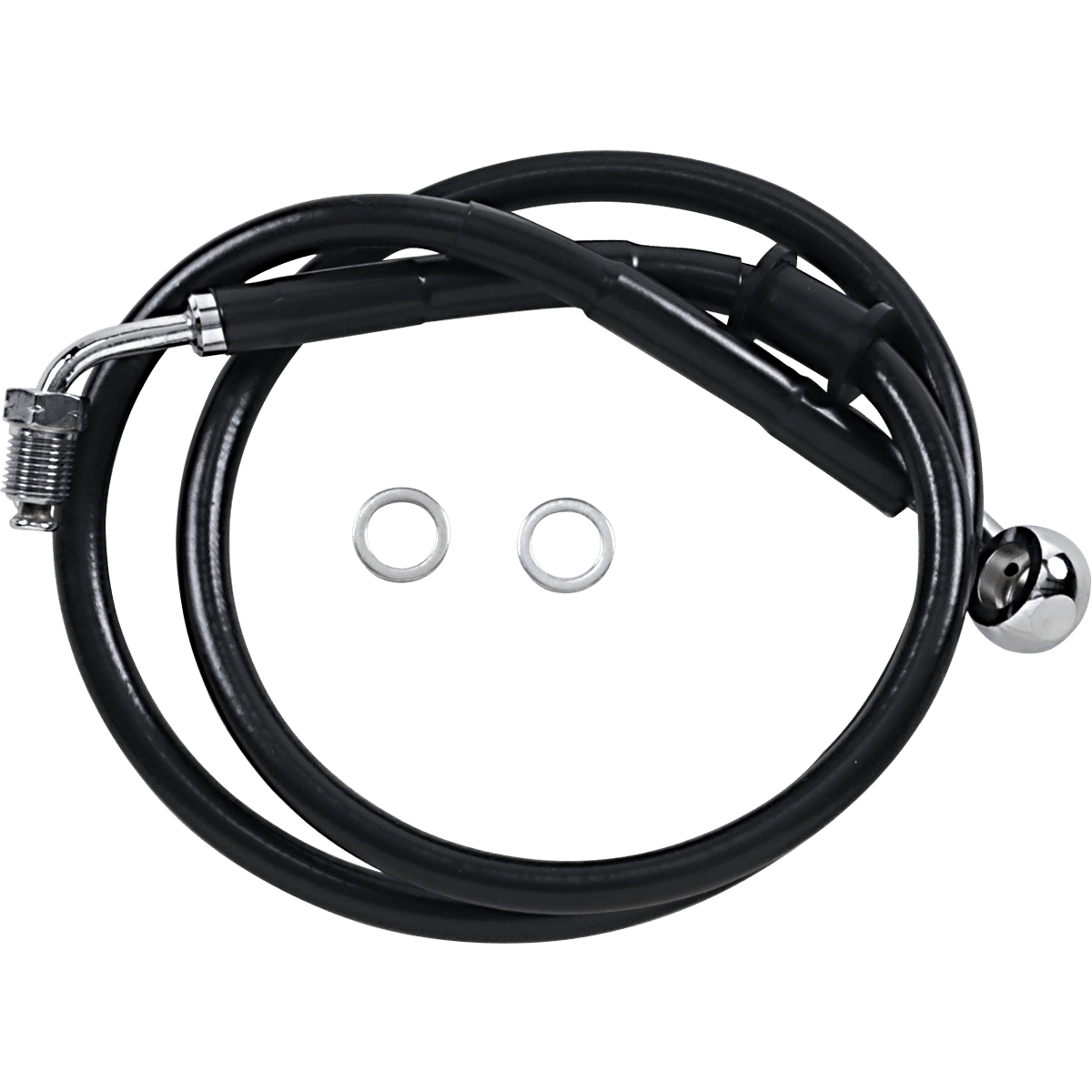 DRAG SPECIALTIES Brake Line +10" Black '18-'21 Softail