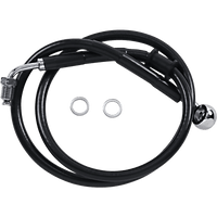 DRAG SPECIALTIES Brake Line +10" Black '18-'21 Softail