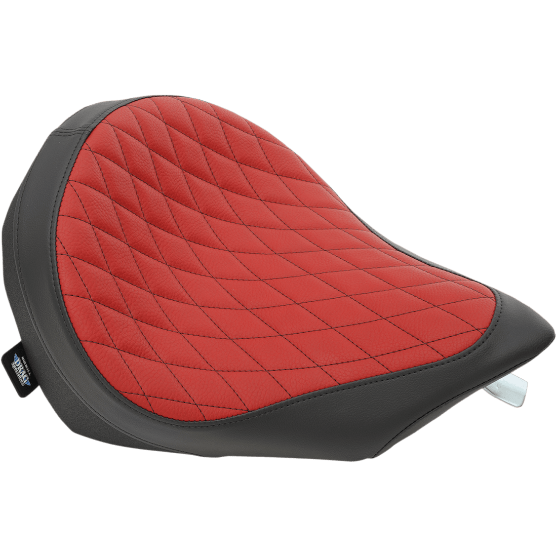 DRAG SPECIALTIES Low Solo Seat Diamond Stitch Black/Red Victory '03-'17