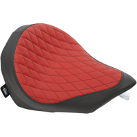 DRAG SPECIALTIES Low Solo Seat Diamond Stitch Black/Red Victory '03-'17