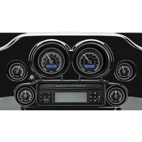 DAKOTA DIGITAL MVX-8K Series Analog/Digital 6-Gauge Kit Black Bezel Black Face with Gray Background MVX8604KGK