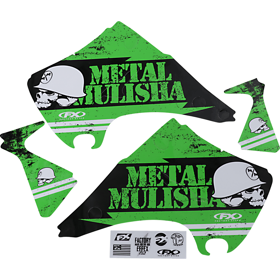 FACTORY EFFEX Metal Mulisha Graphic Kit Kawasaki