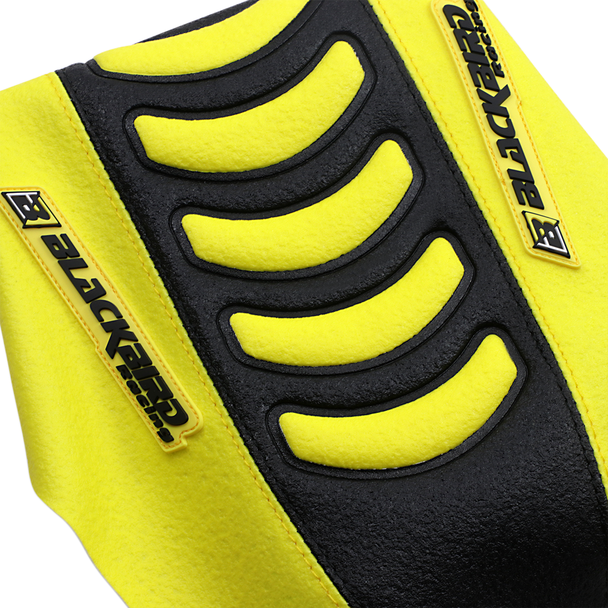 BLACKBIRD RACING Double Grip 3 Seat Cover Black/Yellow Suzuki