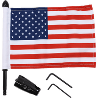 PRO PAD Flag Mount Passenger Sissy Bar 9" Pole 6" X 9" Flag BRFMRDSB765IN