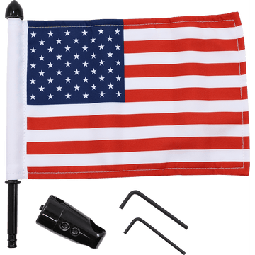 PRO PAD Flag Mount Passenger Sissy Bar 9" Pole 6" X 9" Flag BRFMRDSB765IN