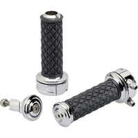 BILTWELL Grips Alumicore Custom Chrome 660610501