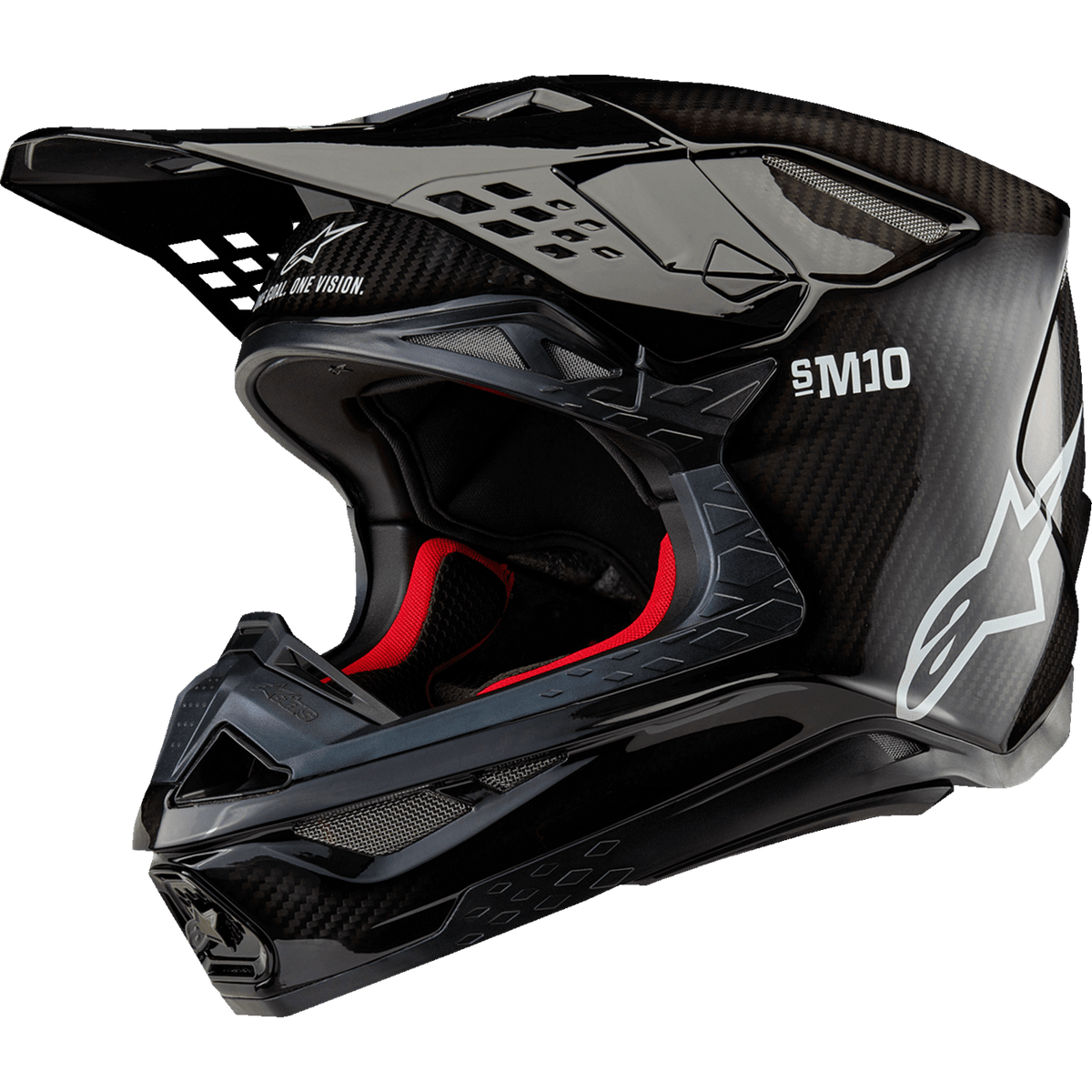 ALPINESTARS Supertech M10 Helmet Solid MIPS® Gloss Black Carbon XL 83003231188XL