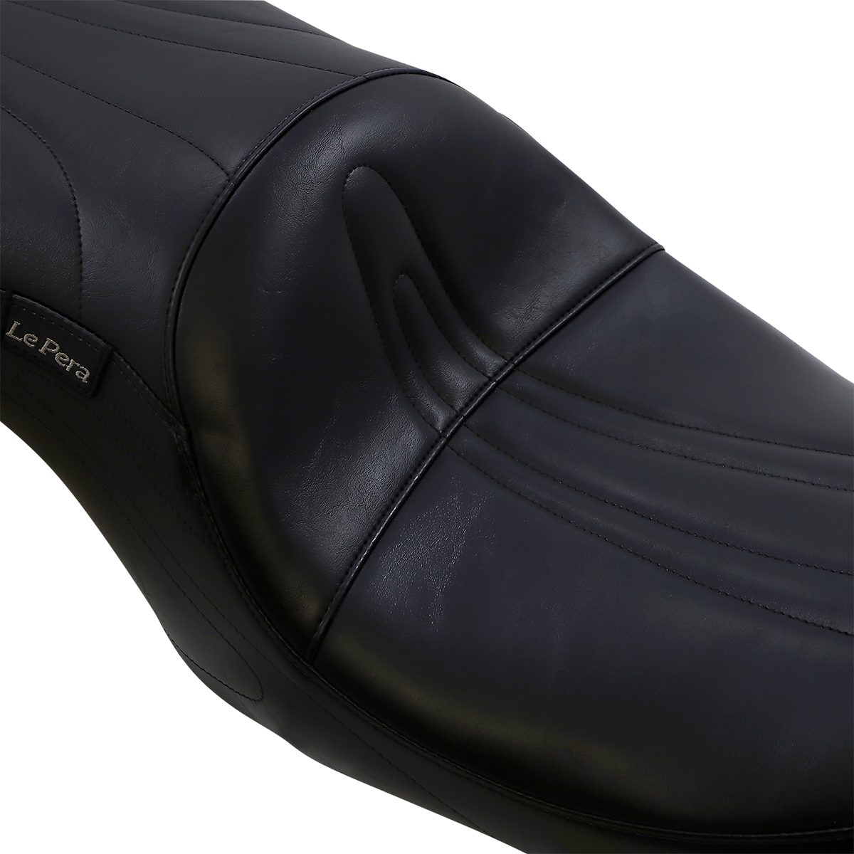 LE PERA Sorrento 2-Up Seat Stitched Black FLHR '02-'07 LH907RK