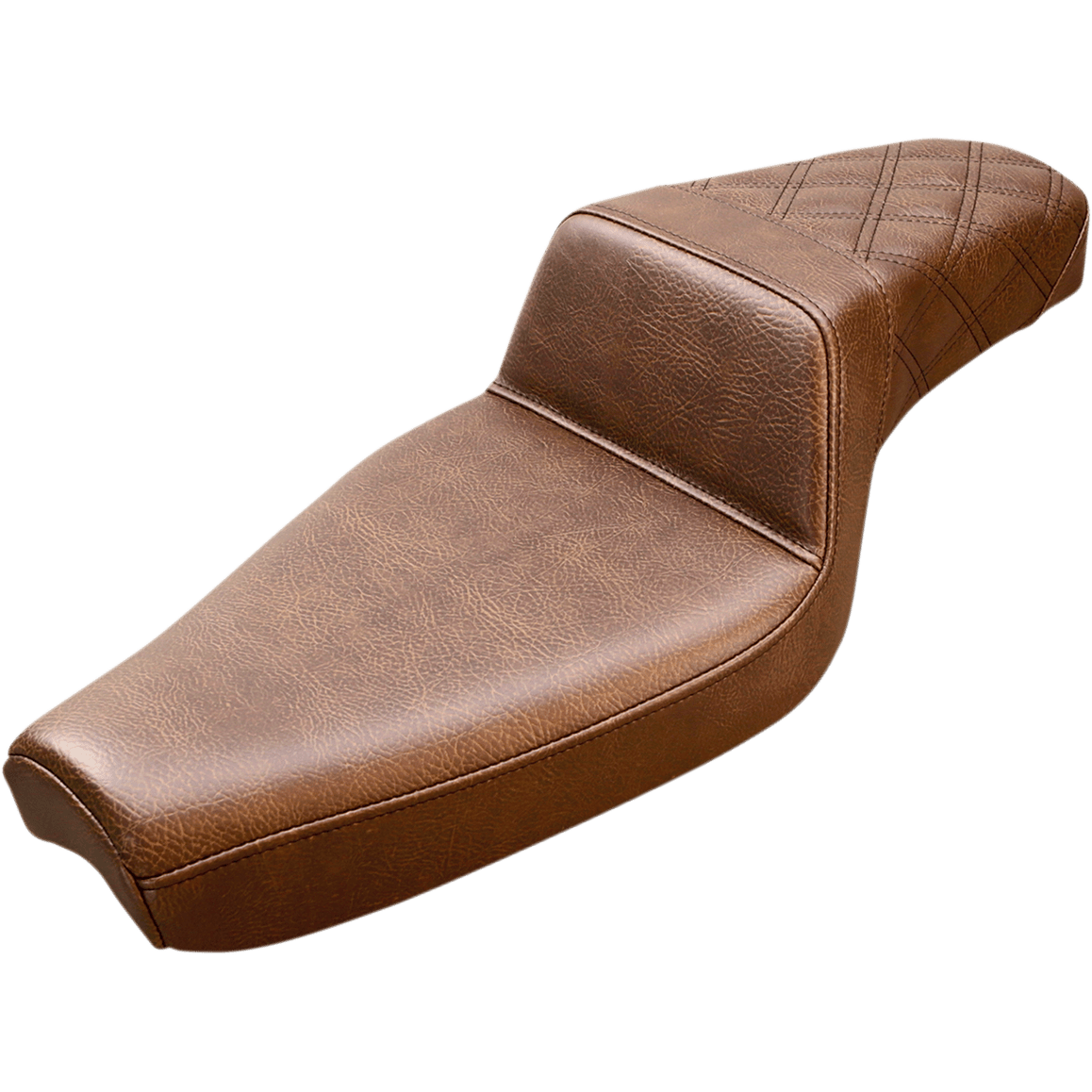 SADDLEMEN Step-Up Seat Rear Lattice Stitch Brown XL 80703173BR