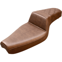 SADDLEMEN Step-Up Seat Rear Lattice Stitch Brown XL 80703173BR