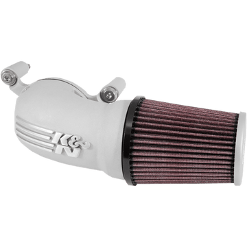 K & N Aircharger® Intake System with Cast Aluminum Intake Tube Satin Silver 571134S