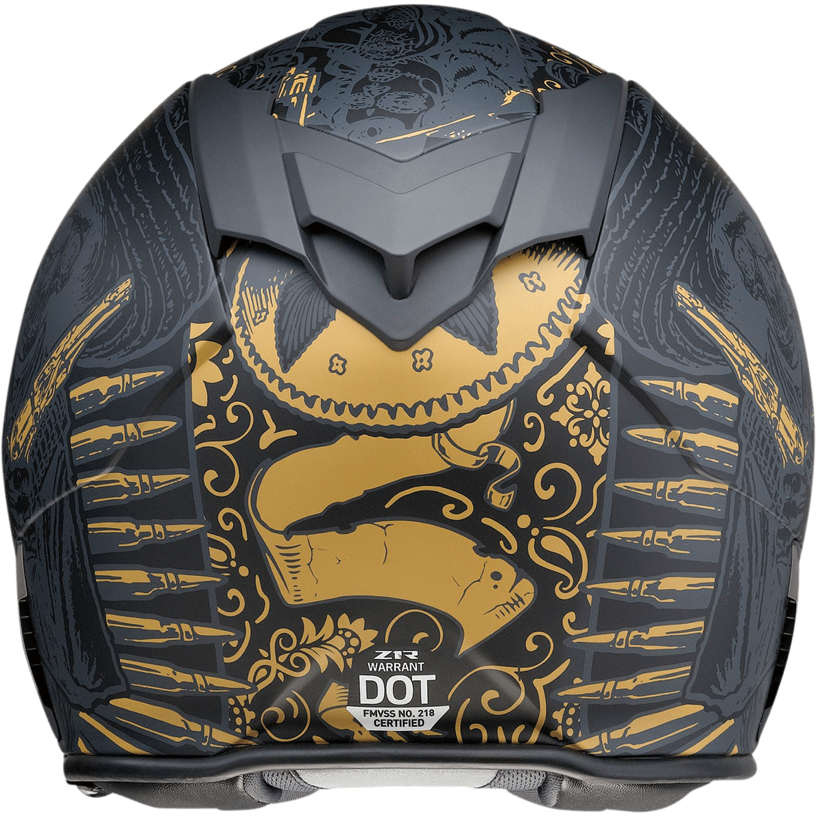 Z1R Warrant Helmet Sombrero Black/Gold 2XL