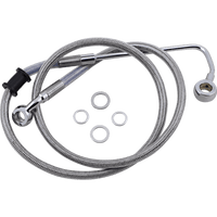 DRAG SPECIALTIES Brake Line +6" Stainless Steel '15-'17 Softail