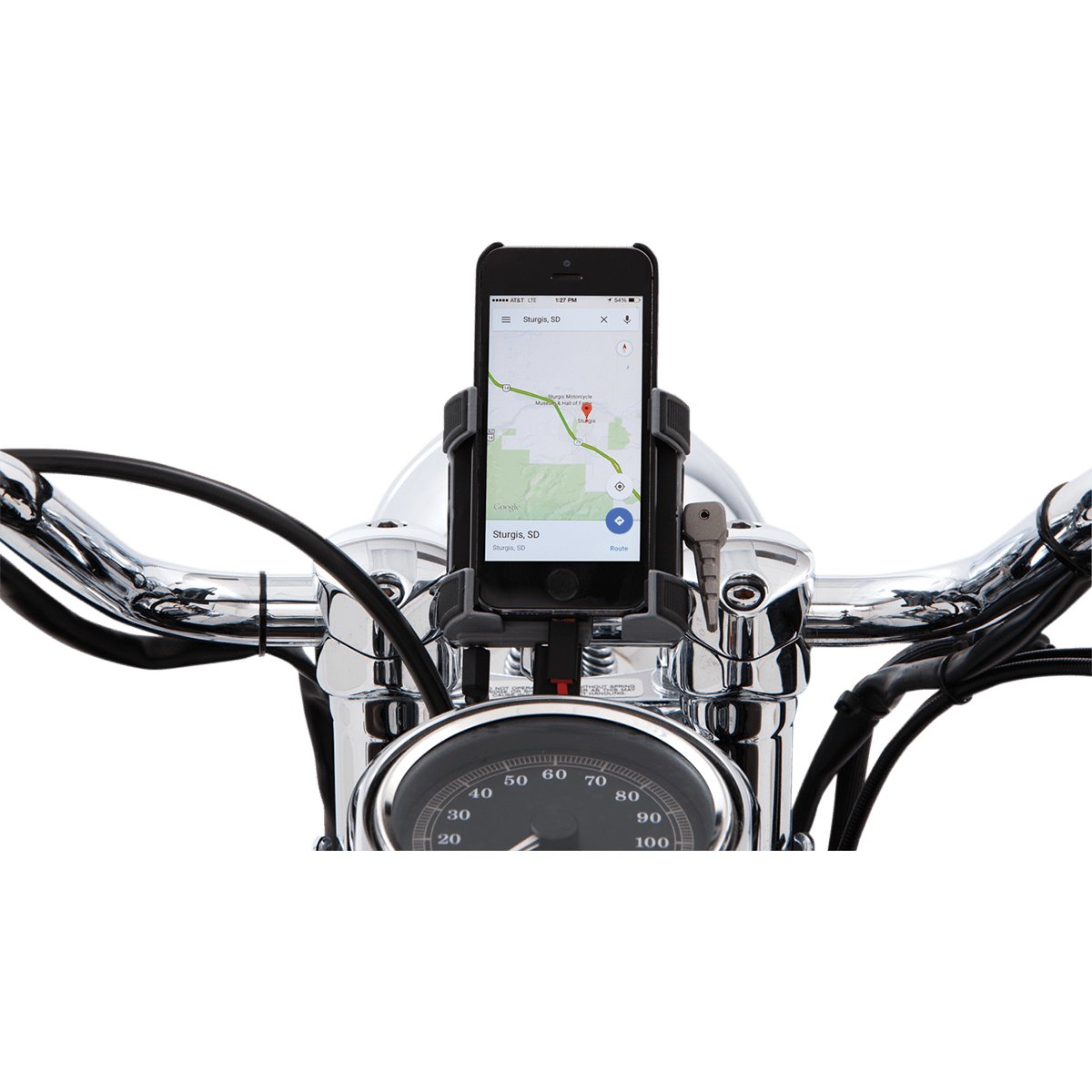 CIRO Smartphone/GPS Holder without Charger Chrome 50312