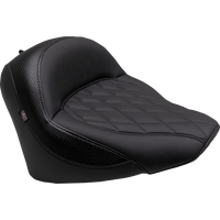 MUSTANG Solo Touring Seat w/o Driver Backrest Black Diamond Stitch Chief '22-'23 88203