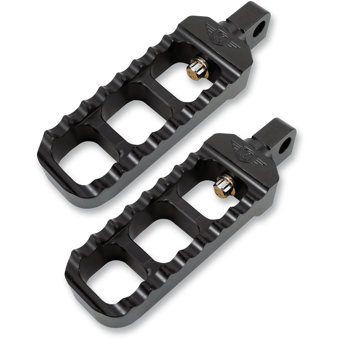 JOKER MACHINE Adjustable Serrated Footpegs Narrow Black 08615B