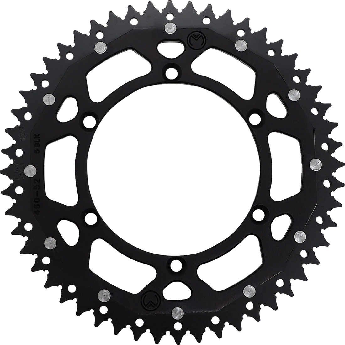 MOOSE RACING Dual Sprocket Black 52 Tooth