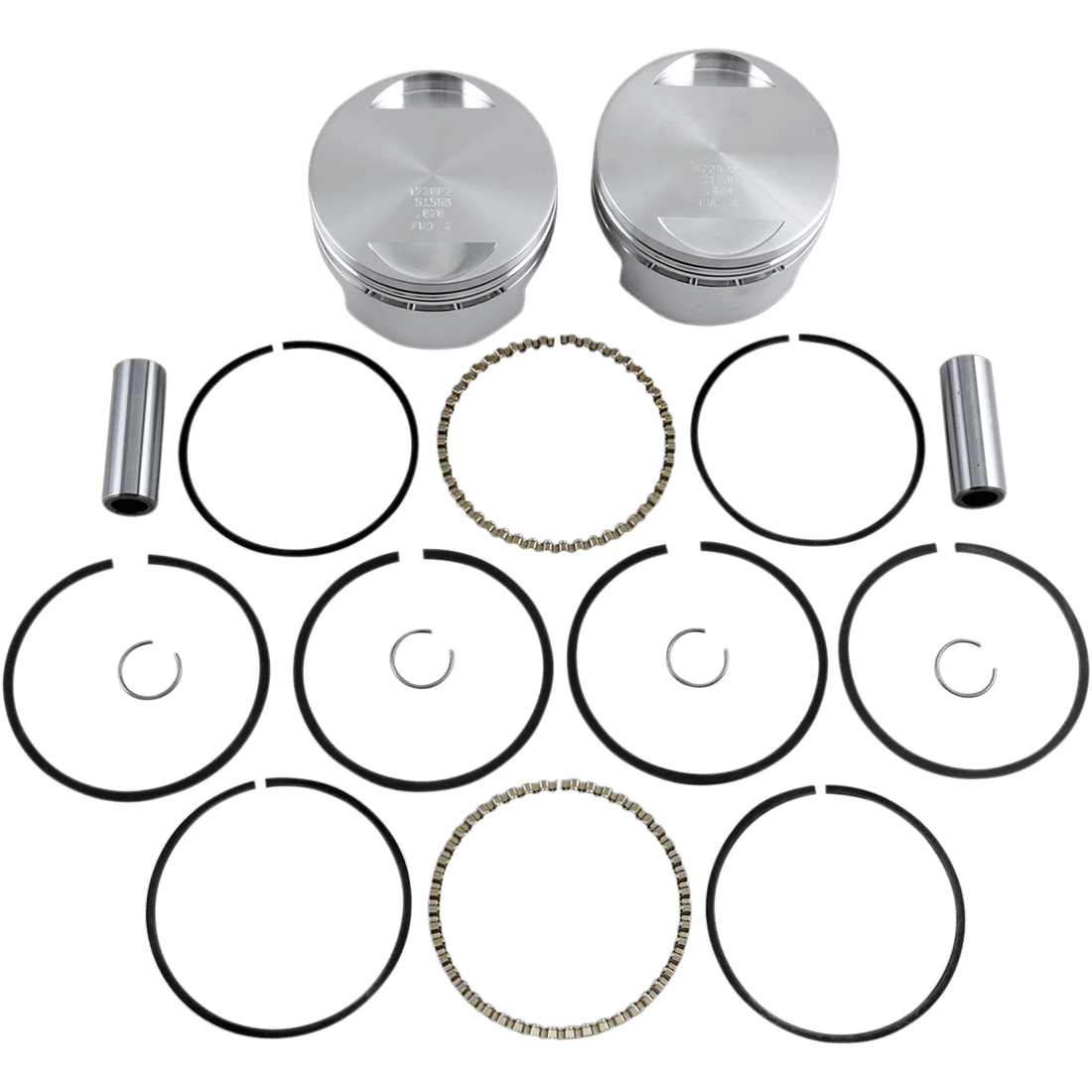 WISECO Piston Kit +0.020" XL 1200 | Buell with OEM 1200 Heads