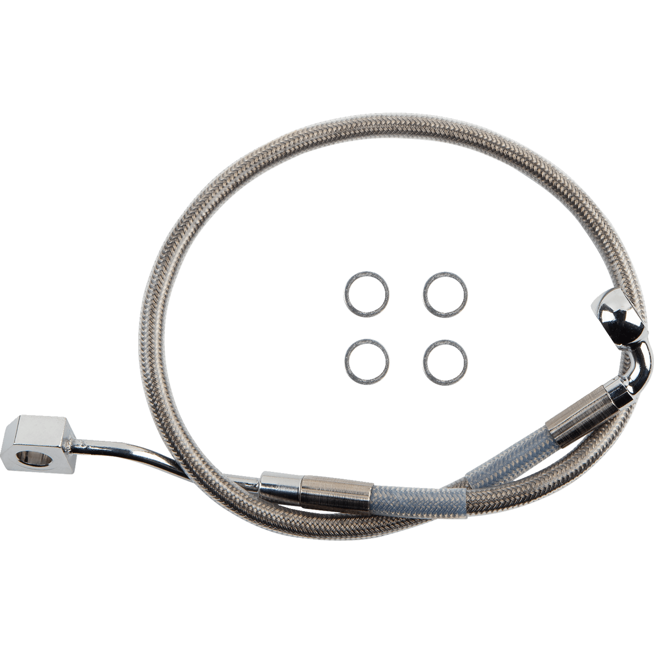 DRAG SPECIALTIES Brake Line Rear ABS Stainless Steel