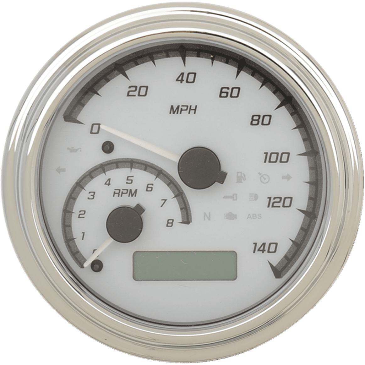 DAKOTA DIGITAL MXV Series Analog Gauge System White/Gray/Chrome MVX2011WGC