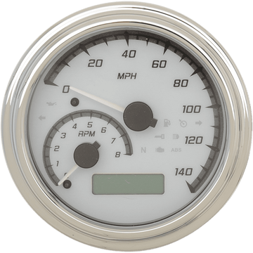 DAKOTA DIGITAL MXV Series Analog Gauge System White/Gray/Chrome MVX2011WGC