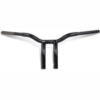 LA CHOPPERS Handlebar Kage Fighter One Piece Bent 8" Black LA733808B