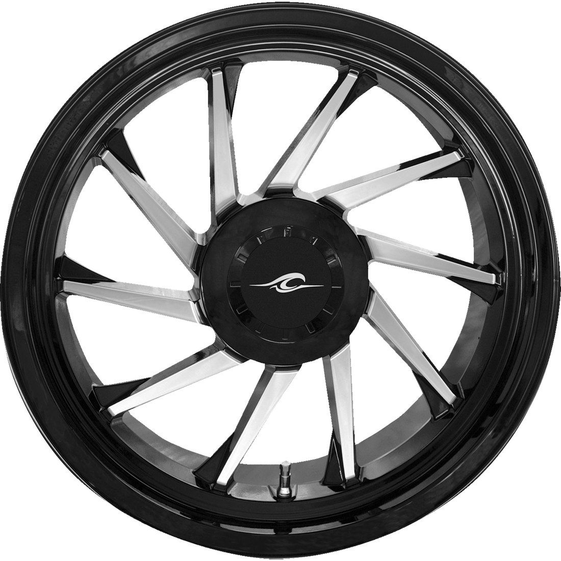 COASTAL MOTO Wheel Hurricane 3D Rear Left Black/Chrome 18" Trike