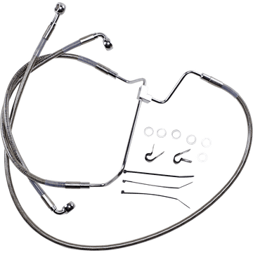 DRAG SPECIALTIES Brake Line +8" Stainless Steel