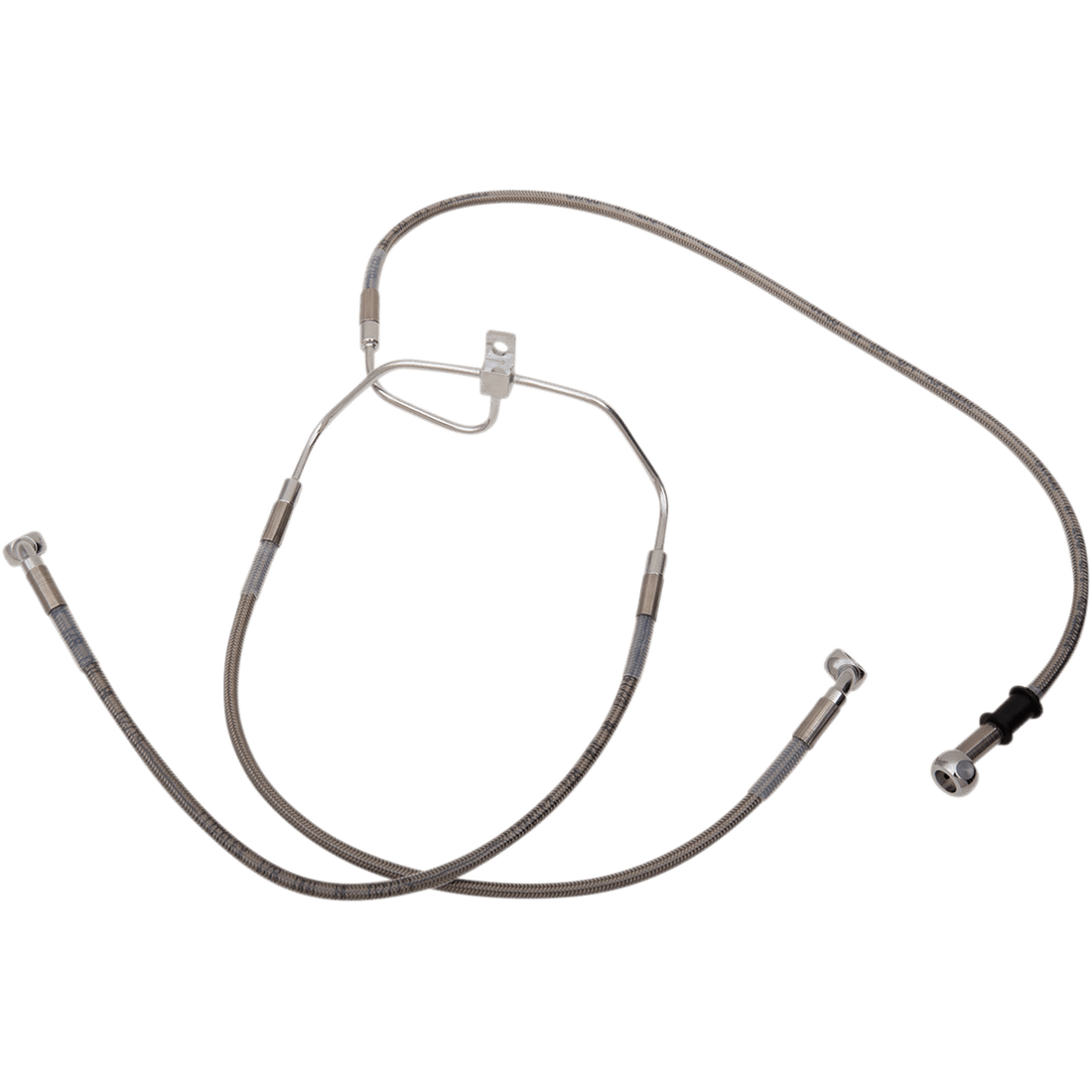 DRAG SPECIALTIES Brake Line +6" Stainless Steel FXDF '08-'17