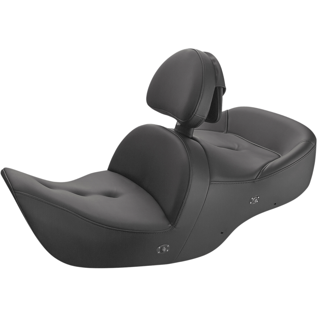 SADDLEMEN Seat Roadsofa™ With Backrest Pillow Top Black Heated H0107181BRHCT