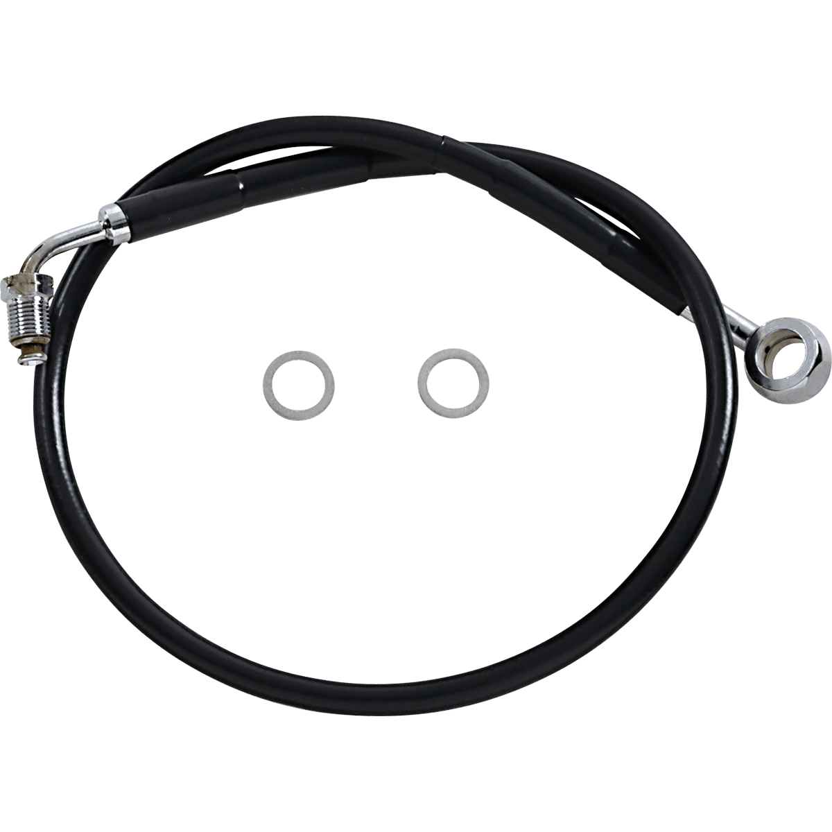 DRAG SPECIALTIES Brake Line +4" Black '18-'22 Softail